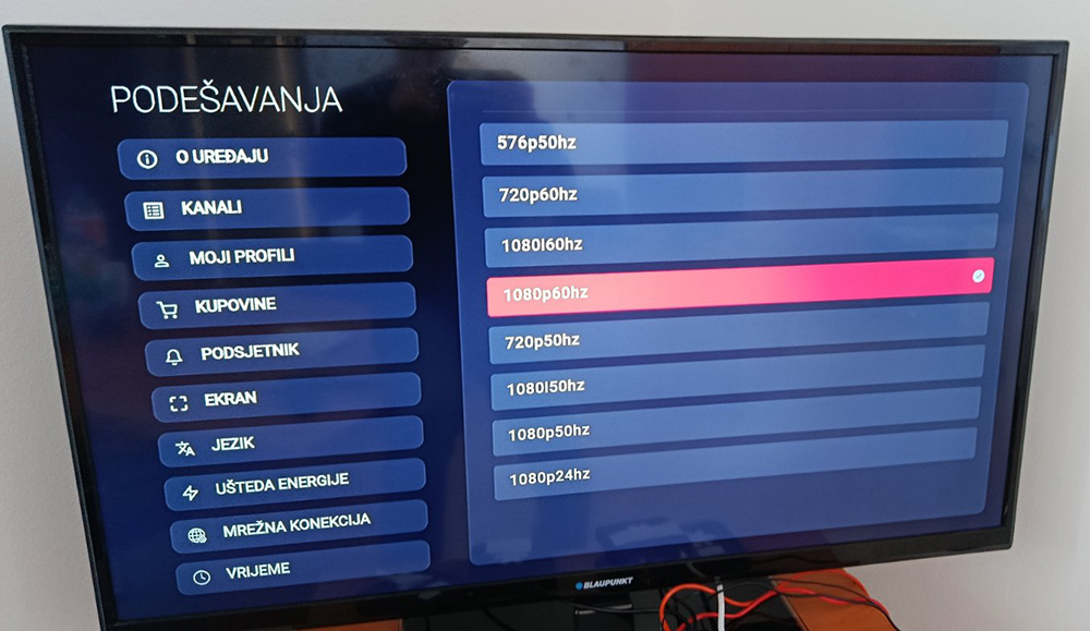 Podešavanje rezolucije slike